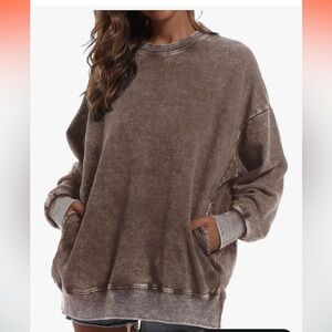 NWT Brown Oversized Sweatshirt